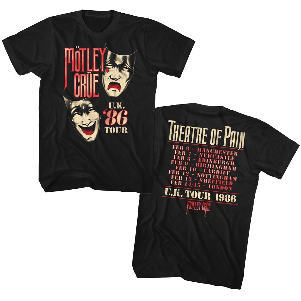 MOTLEY CRUE Eye-Catching T-Shirt, UK Tour &