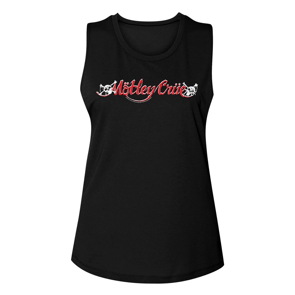 MOTLEY CRUE Eye-Catching Muscle Tank for Women, Logo