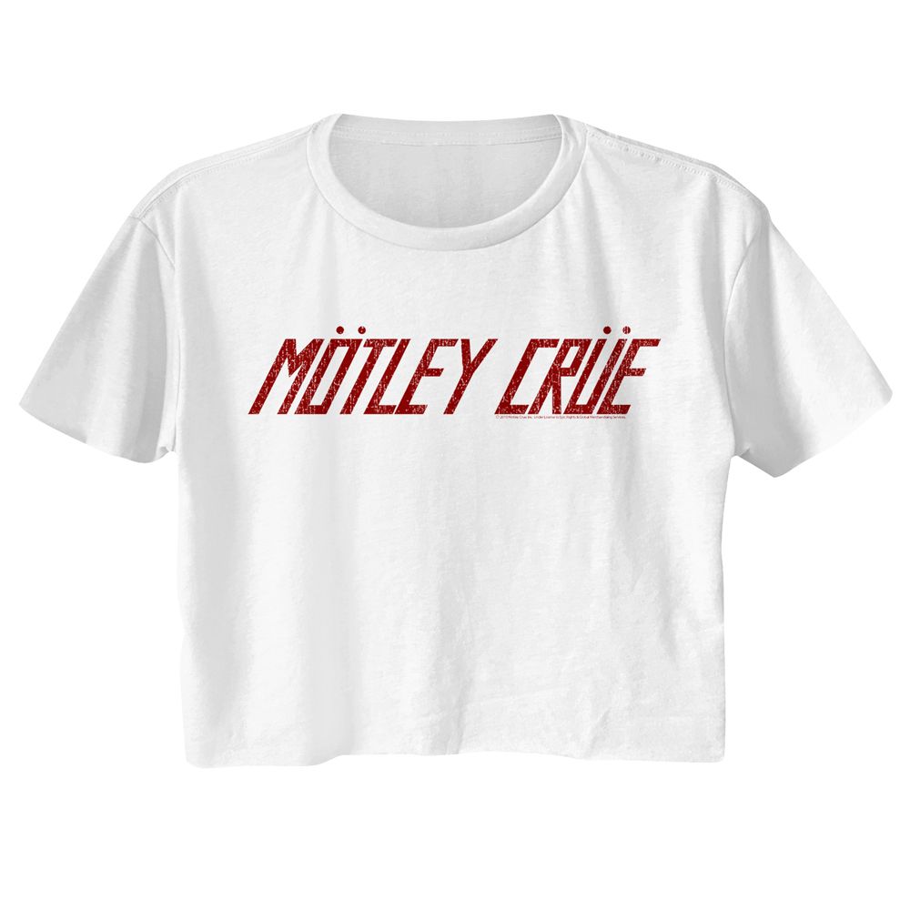 MOTLEY CRUE Eye-Catching Crop, Vintage Logo