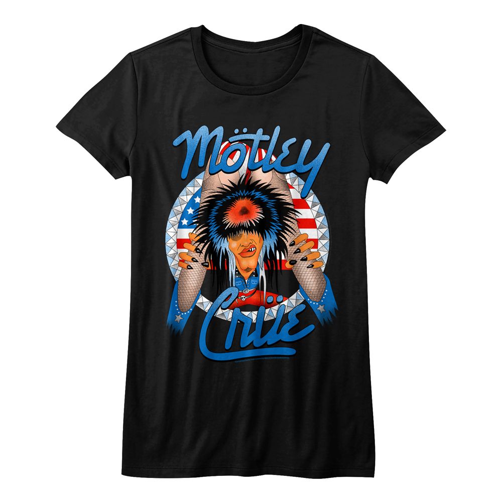 Women Exclusive MOTLEY CRUE Eye-Catching T-Shirt, Legs