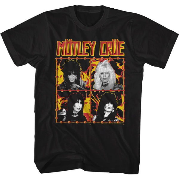 MOTLEY CRUE Eye-Catching T-Shirt, Fire And Wire
