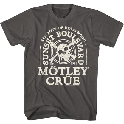 MOTLEY CRUE Eye-Catching T-Shirt, Est. 1981