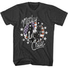 MOTLEY CRUE Eye-Catching T-Shirt, American Flag And Stars