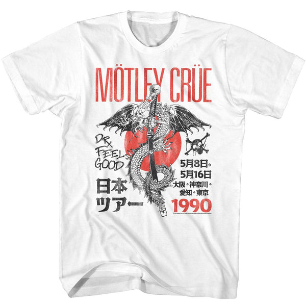 MOTLEY CRUE Eye-Catching T-Shirt, Japan Tour 90 – Authentic Band Merch