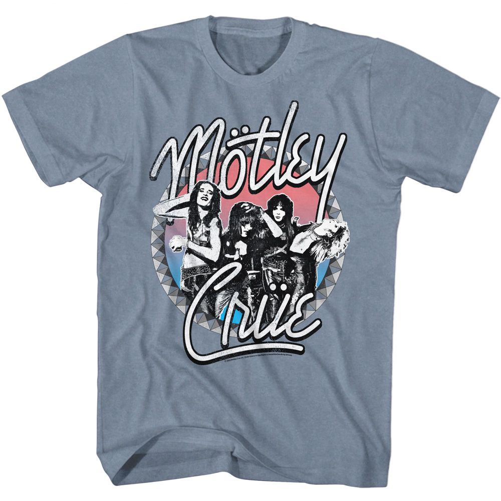 MOTLEY CRUE Eye-Catching T-Shirt, Studded