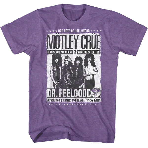 MOTLEY CRUE Eye-Catching T-Shirt, Feelgood Songs