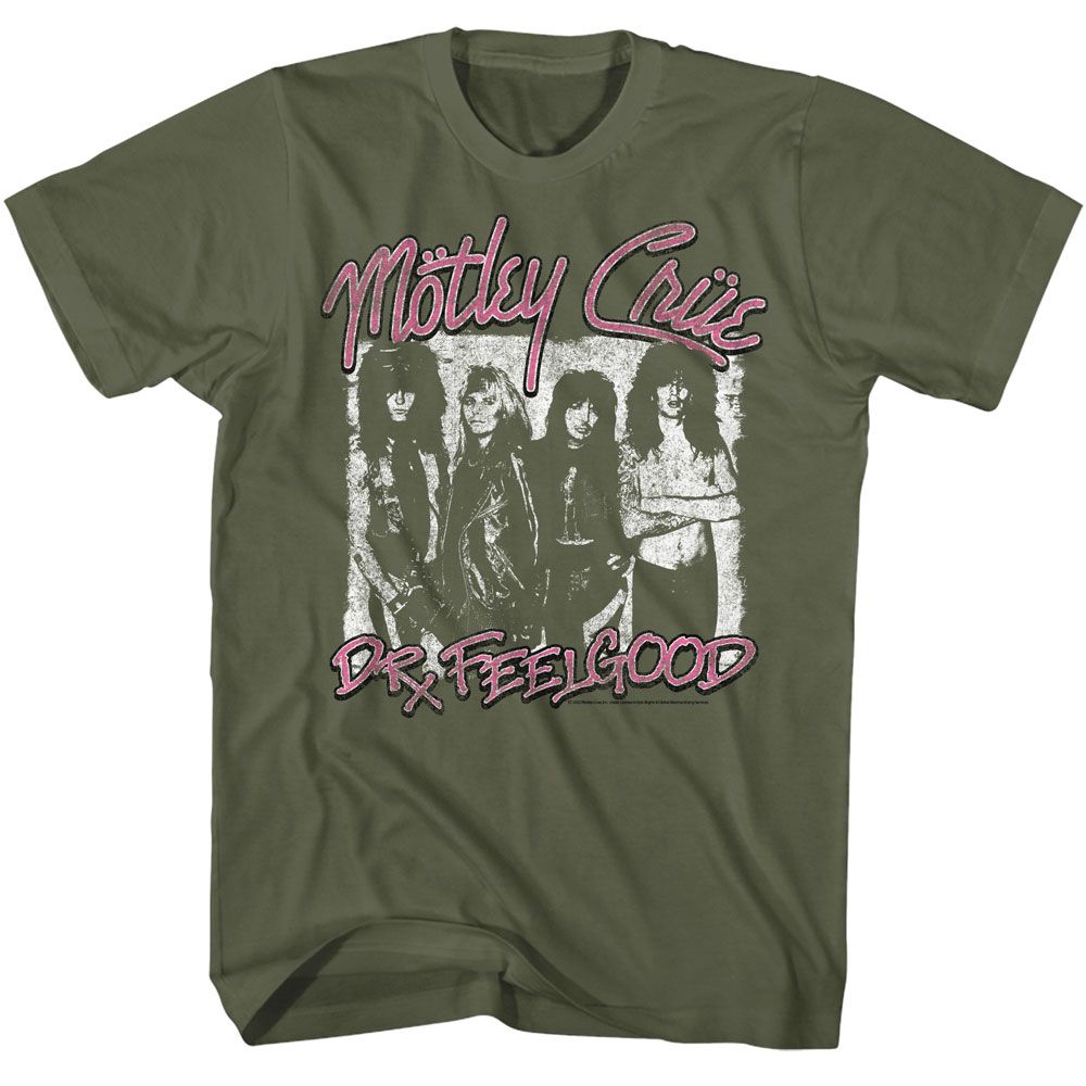 MOTLEY CRUE Eye-Catching T-Shirt, Band Feelgood