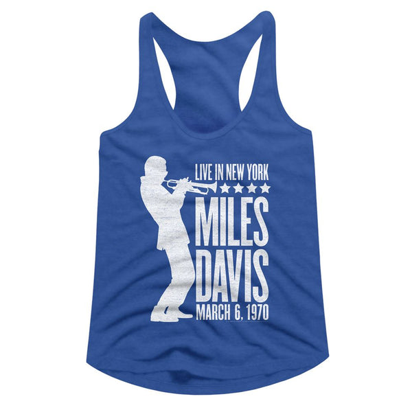 MILES DAVIS Racerback for Ladies, Miles Davis Silhouette