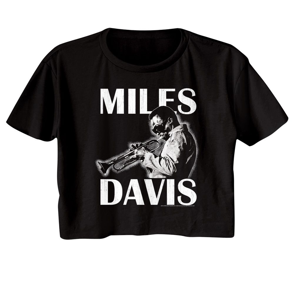 MILES DAVIS Crop for Ladies, Miles Davis Playing The Trumpet