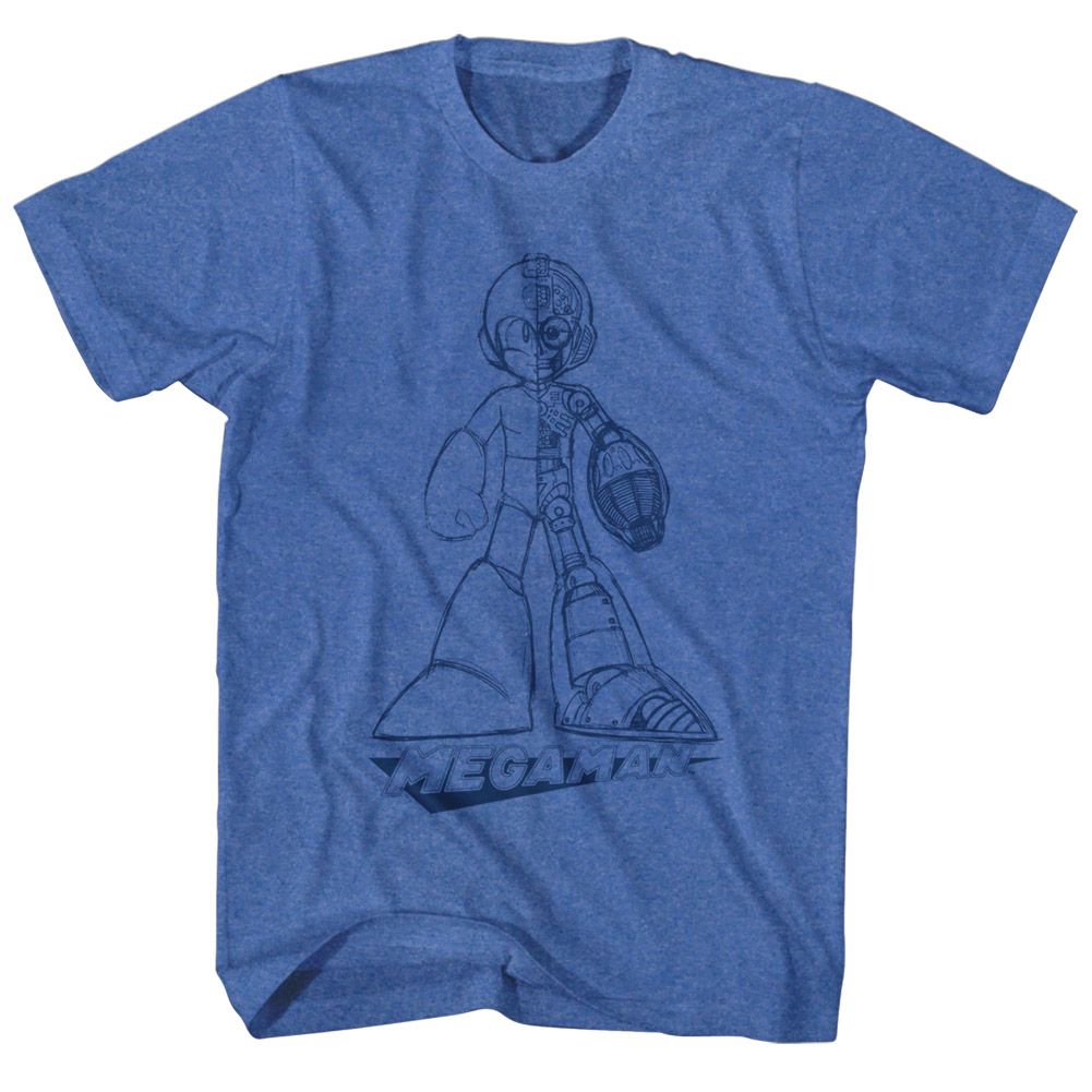 MEGA MAN Brave T-Shirt, Blueprint