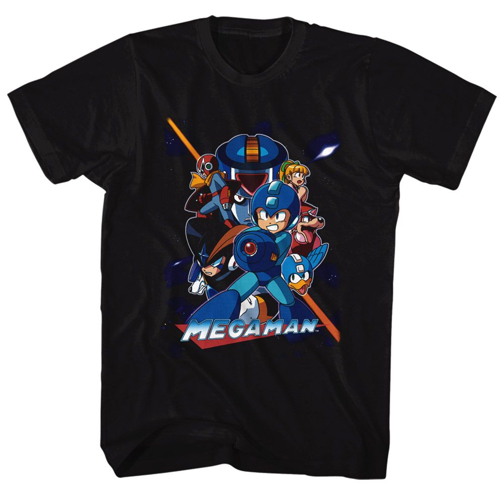 MEGA MAN Brave T-Shirt, Collage Orange Beam