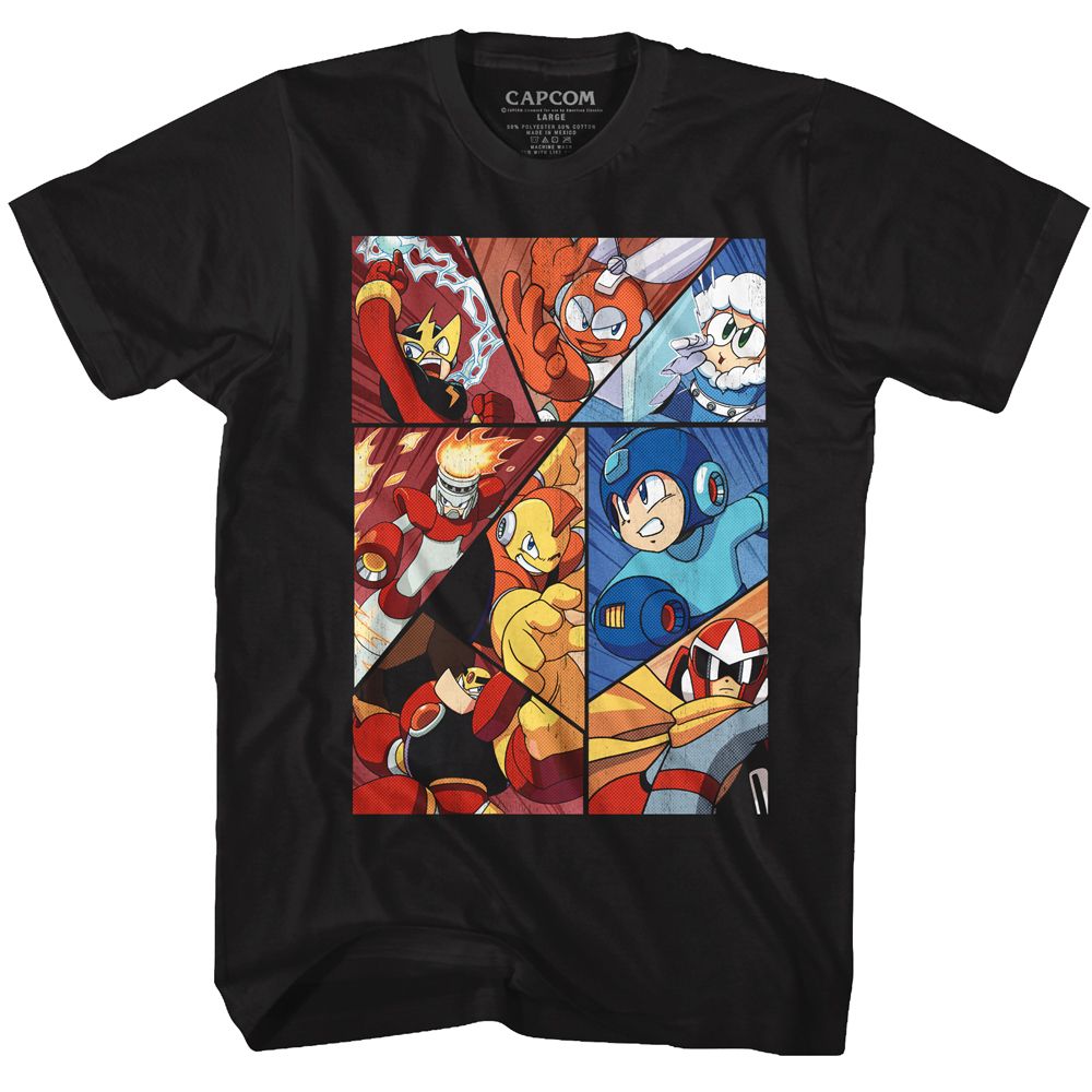 MEGA MAN Brave T-Shirt, Robot Panels