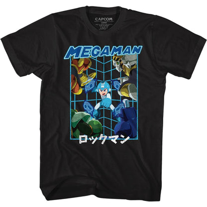 MEGA MAN Brave T-Shirt, Megaman Skulls