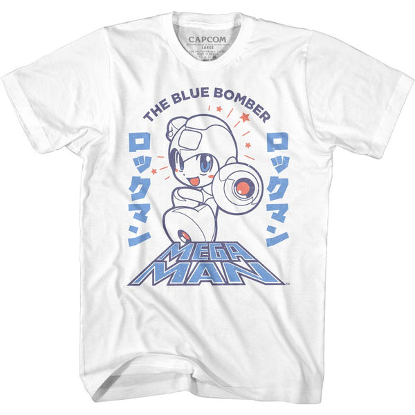 MEGA MAN Brave T-Shirt, Megaman Blue Bomber