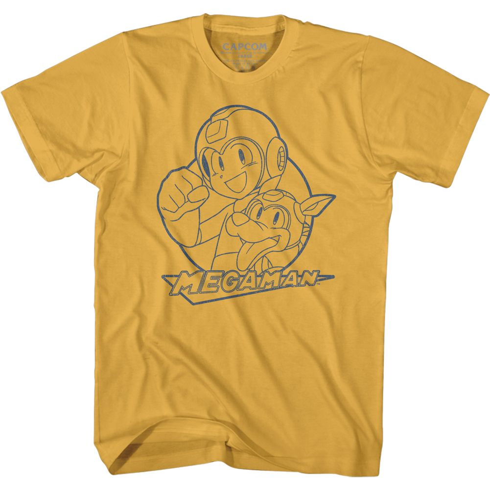 MEGA MAN Brave T-Shirt, Mega And Rush