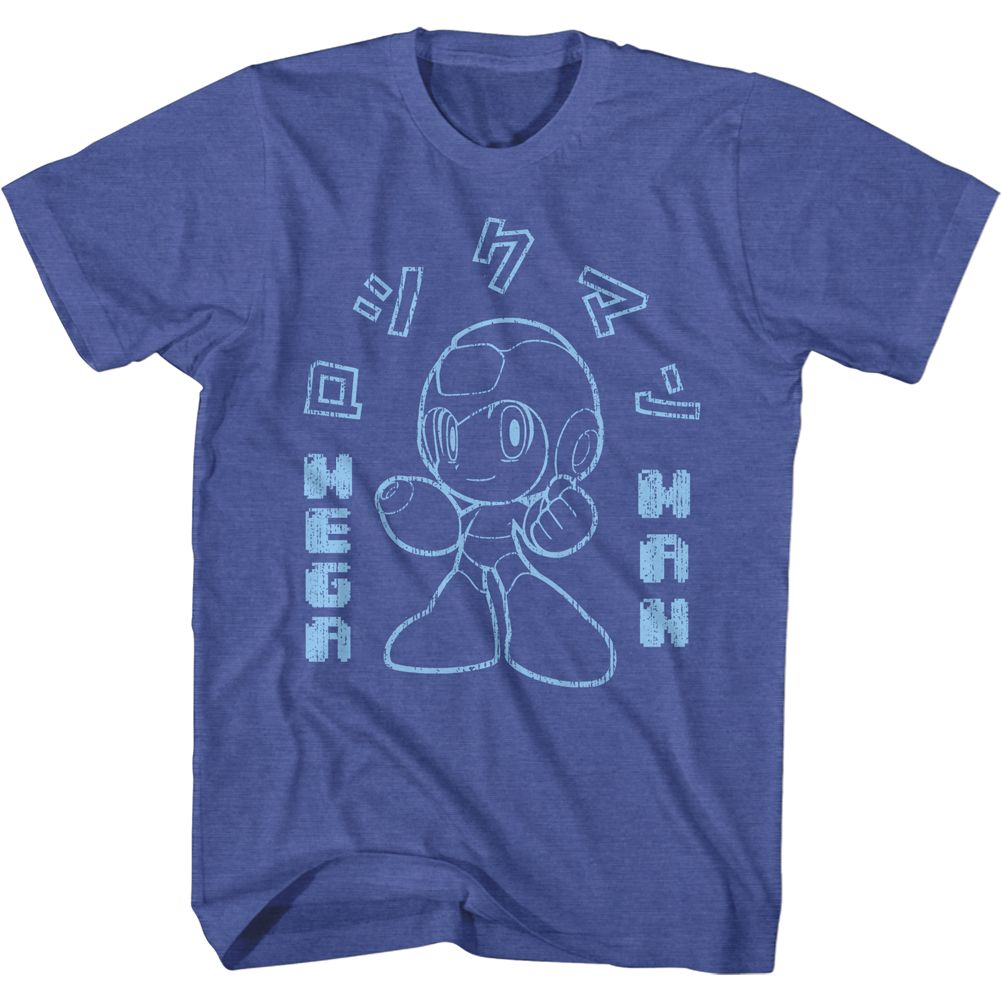 MEGA MAN Brave T-Shirt, Japanese Text