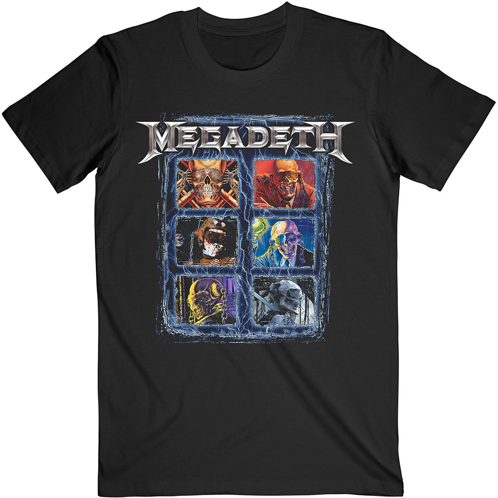 MEGADETH Attractive T-Shirt, Vic Head Grid