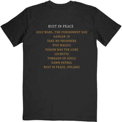 MEGADETH Attractive T-Shirt, Rust in Peace Track List