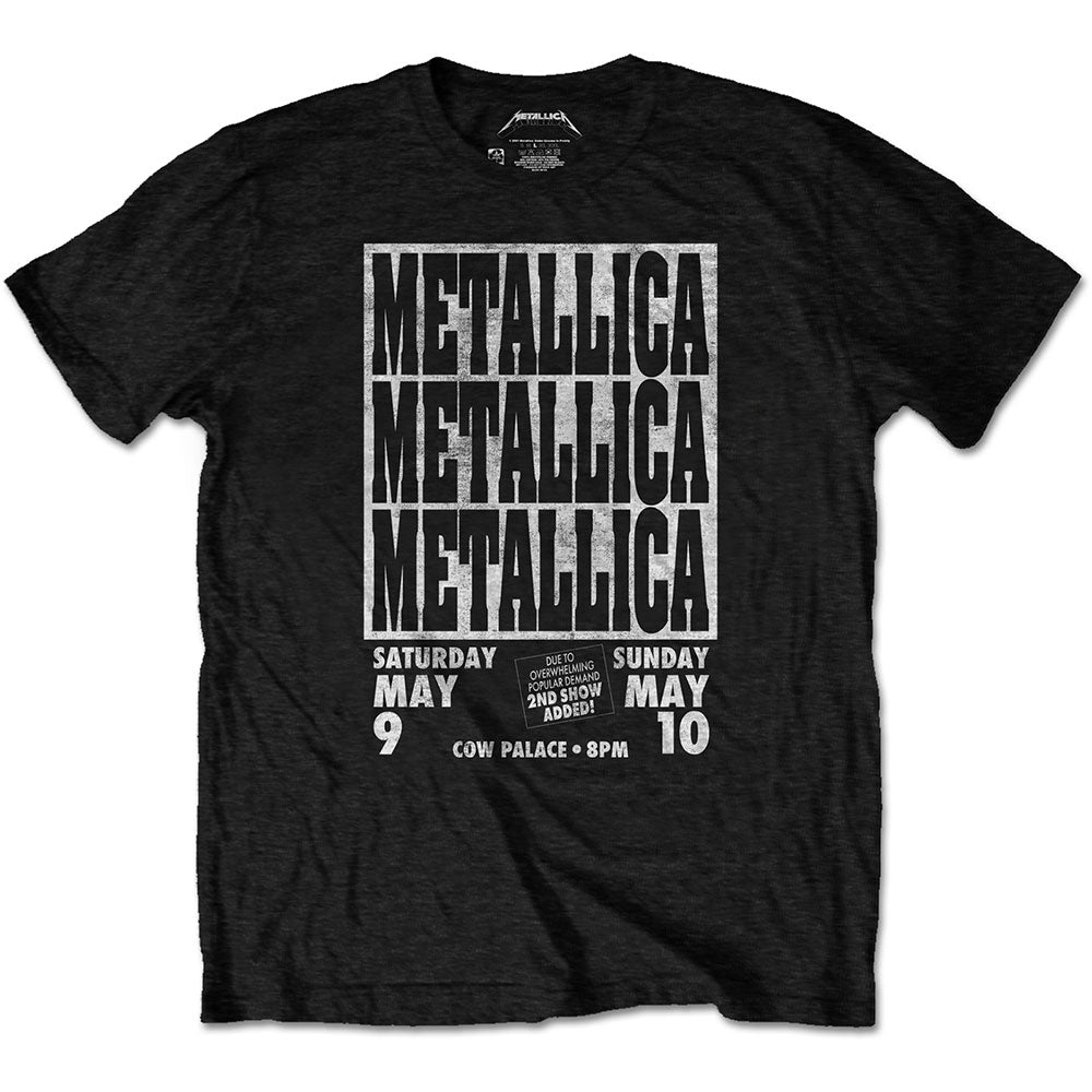 METALLICA Attractive T-Shirt, Cow Palace