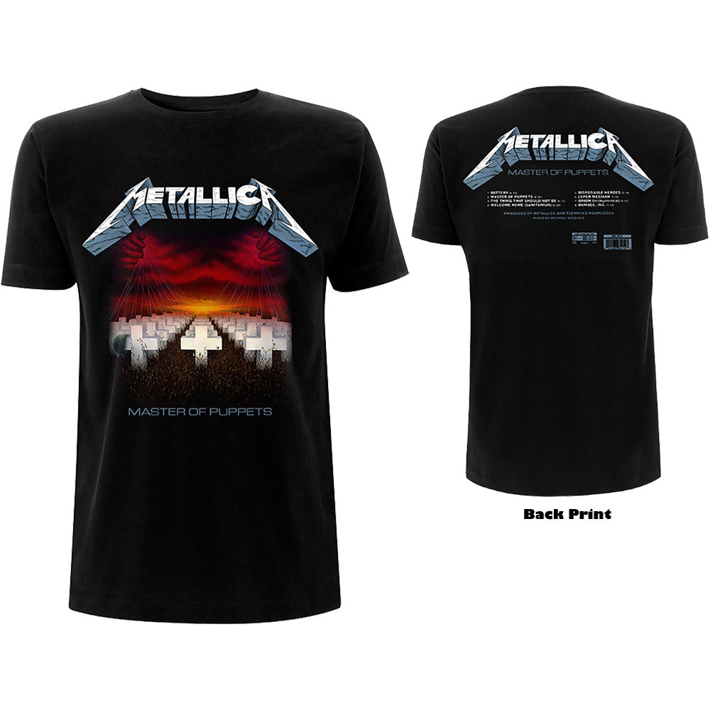 METALLICA Attractive T-Shirt, Master of Puppets Tracks