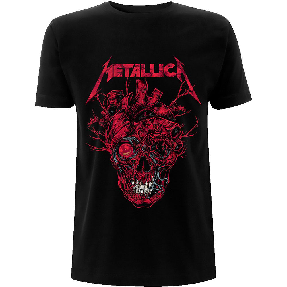 METALLICA Attractive T-Shirt, Heart Skull