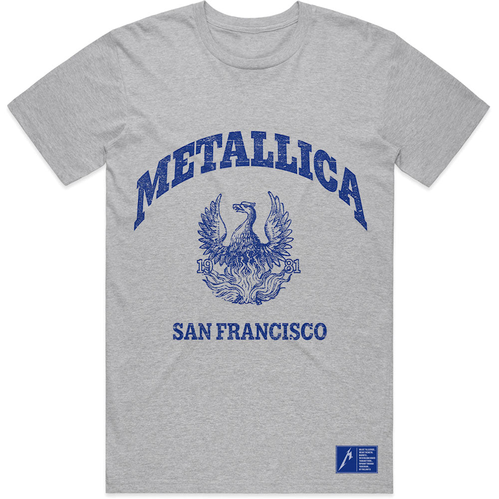 METALLICA Attractive T-Shirt, College Crest