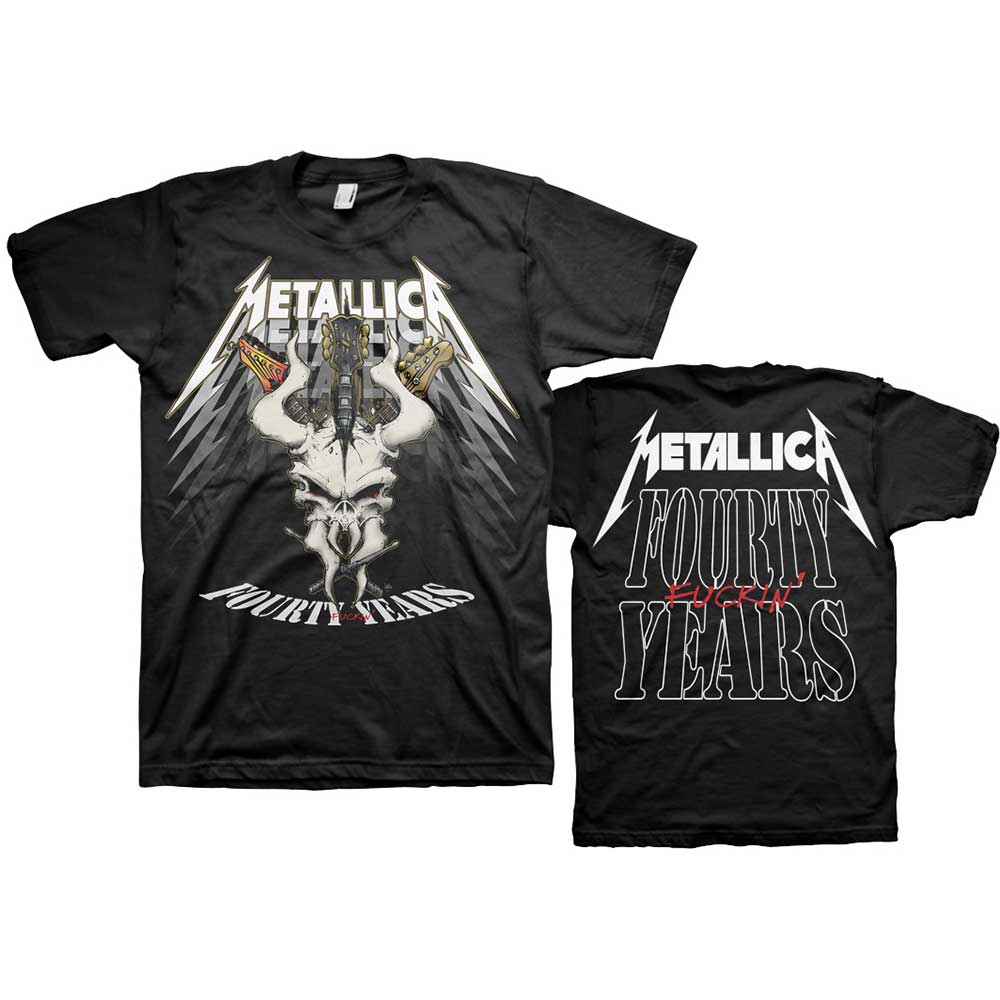 METALLICA Attractive T-Shirt, 40th Anniversary Forty Years