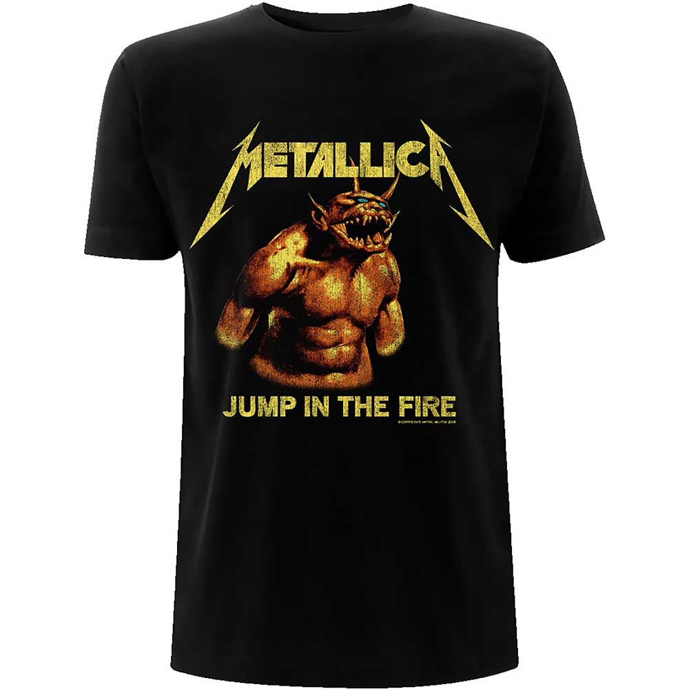 METALLICA Attractive T-Shirt, Jump in the Fire Vintage