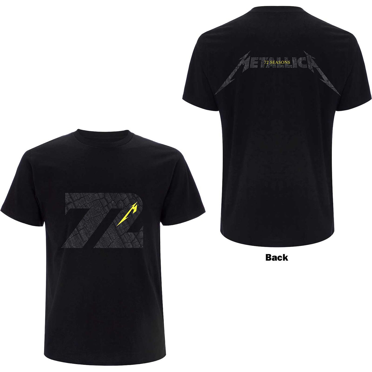 METALLICA Attractive T-shirt, 72 Seasons Charred Logo