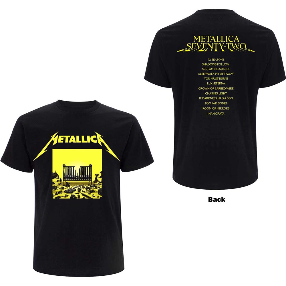 METALLICA Attractive T-shirt, 72 Seasons Squared Cover