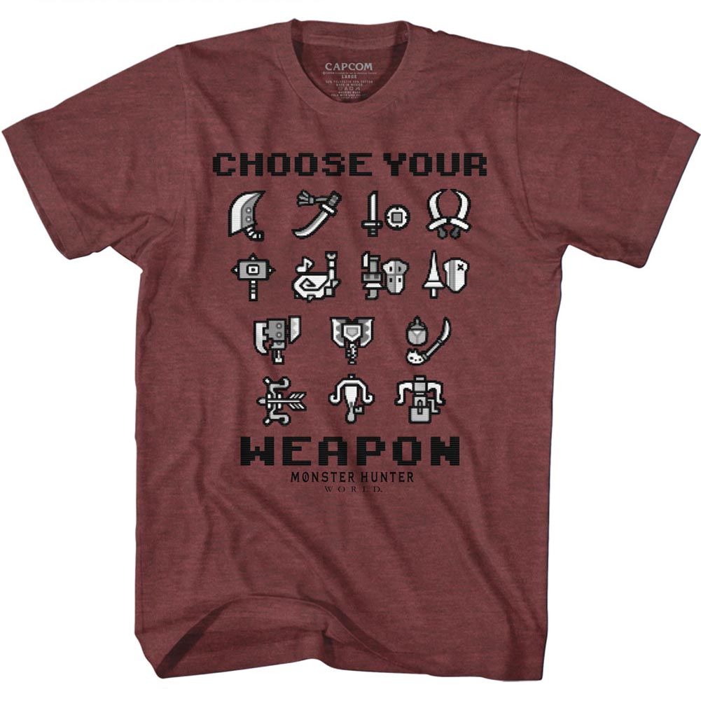 MONSTER HUNTER Brave T-Shirt, Choose Your Weapon