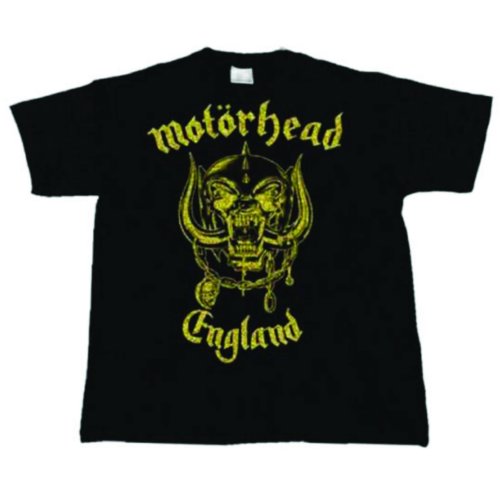 MOTORHEAD Attractive T-Shirt, England Classic Gold