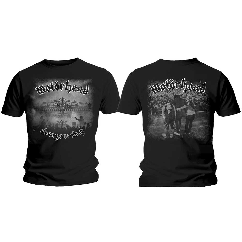 MOTORHEAD Attractive T-Shirt, Clean Your Clock B&amp;w