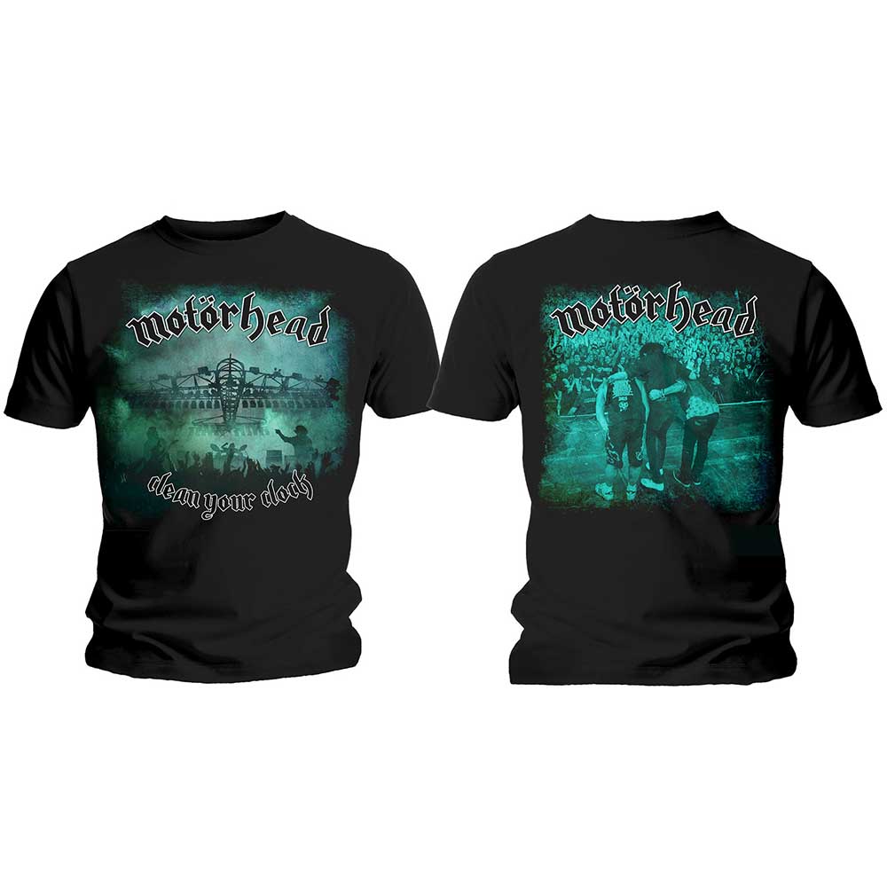 MOTORHEAD Attractive T-Shirt, Clean Your Clock Green