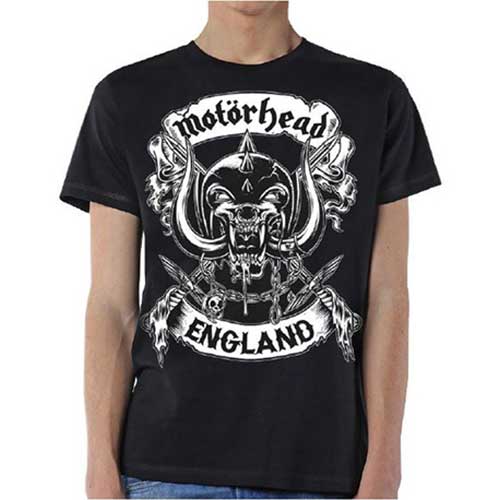 MOTORHEAD Attractive T-Shirt, Crossed Swords England Crest