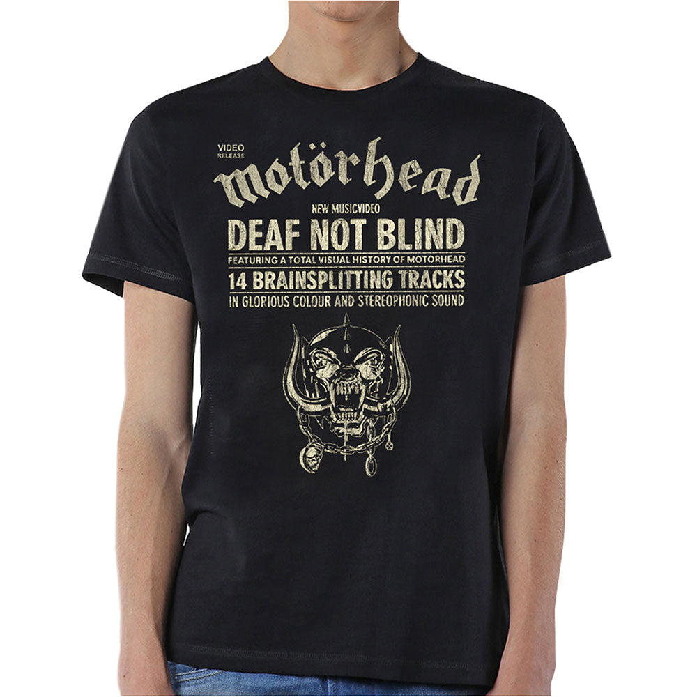 MOTORHEAD Attractive T-Shirt, Deaf Not Blind