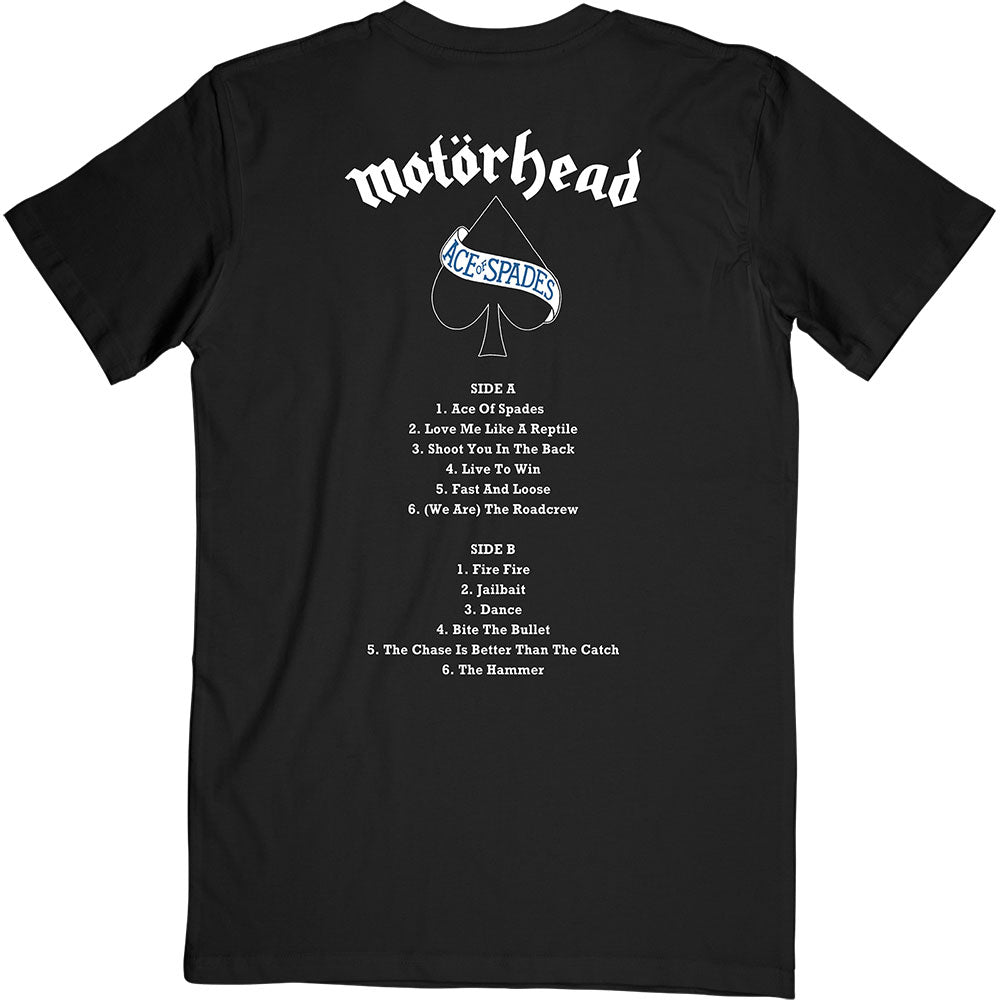 MOTORHEAD Attractive T-Shirt, Ace of Spades Track List