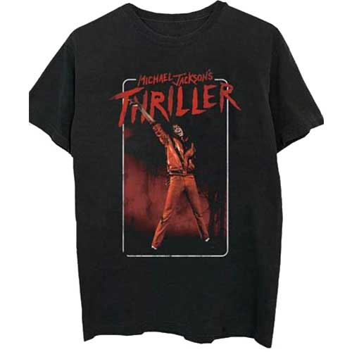 MICHAEL JACKSON Attractive T-Shirt, Thriller White Red Suit