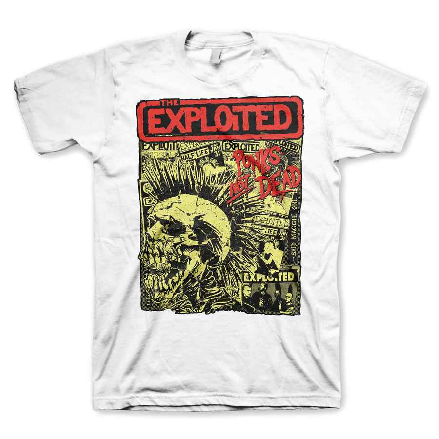 THE EXPLOITED Powerful T-Shirt, Punks Not Dead