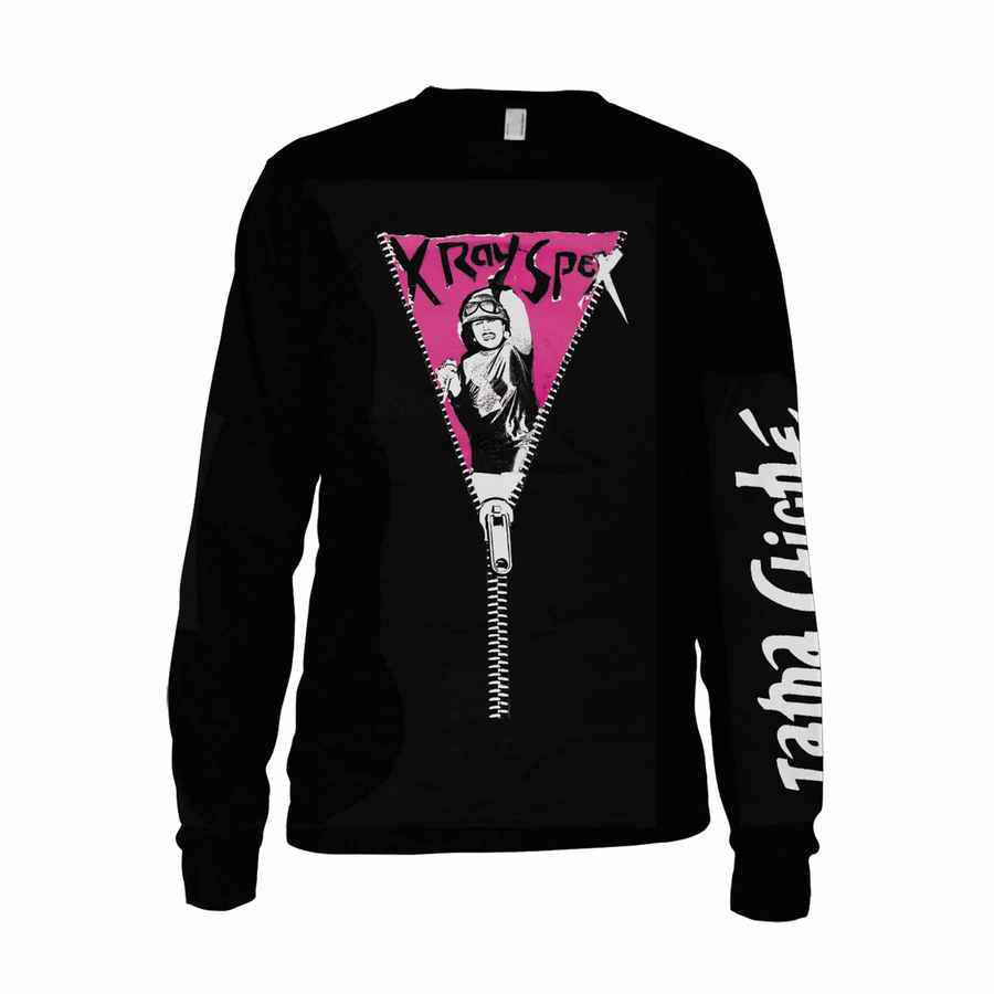 X-RAY SPEX Powerful T-Shirt, Zipper Long Sleeve