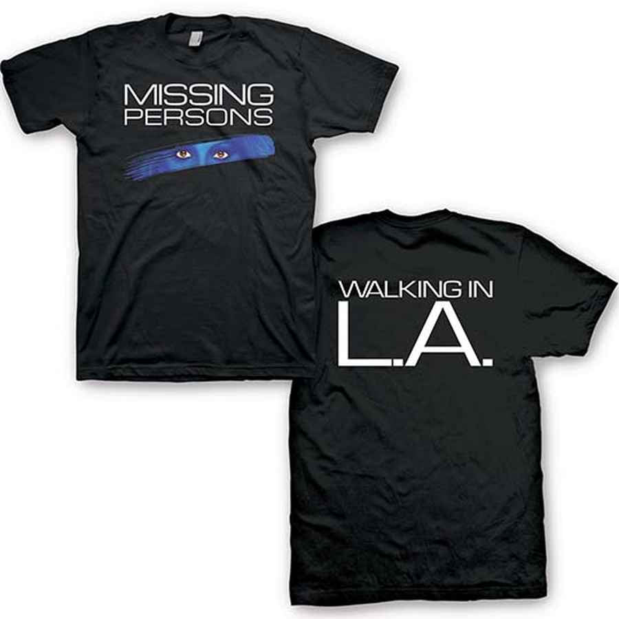 MISSING PERSONS Powerful T-Shirt, Walking In La Black