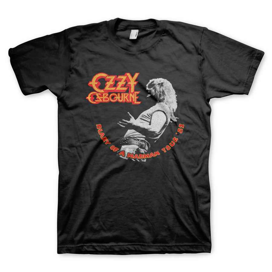 OZZY OSBOURNE Powerful T-Shirt, Diary Live 82