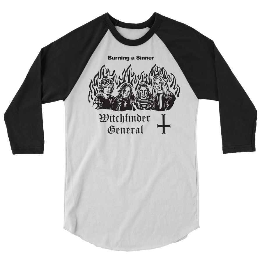 WITCHFINDER GENERAL Powerful Raglan, Burn A Witch