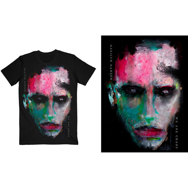 MARILYN MANSON Attractive T-Shirt, We Are Chaos Cover