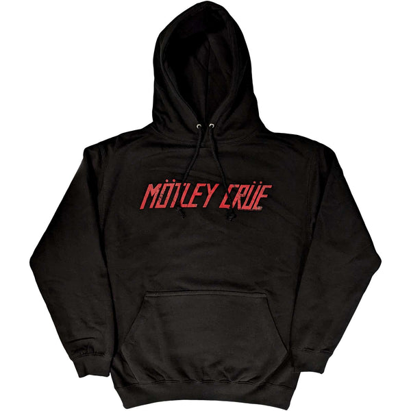 MOTLEY CRUE Attractive Hoodie, Distressed Logo
