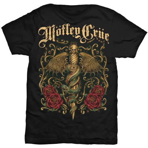 MOTLEY CRUE Attractive T-Shirt, Exquisite Dagger