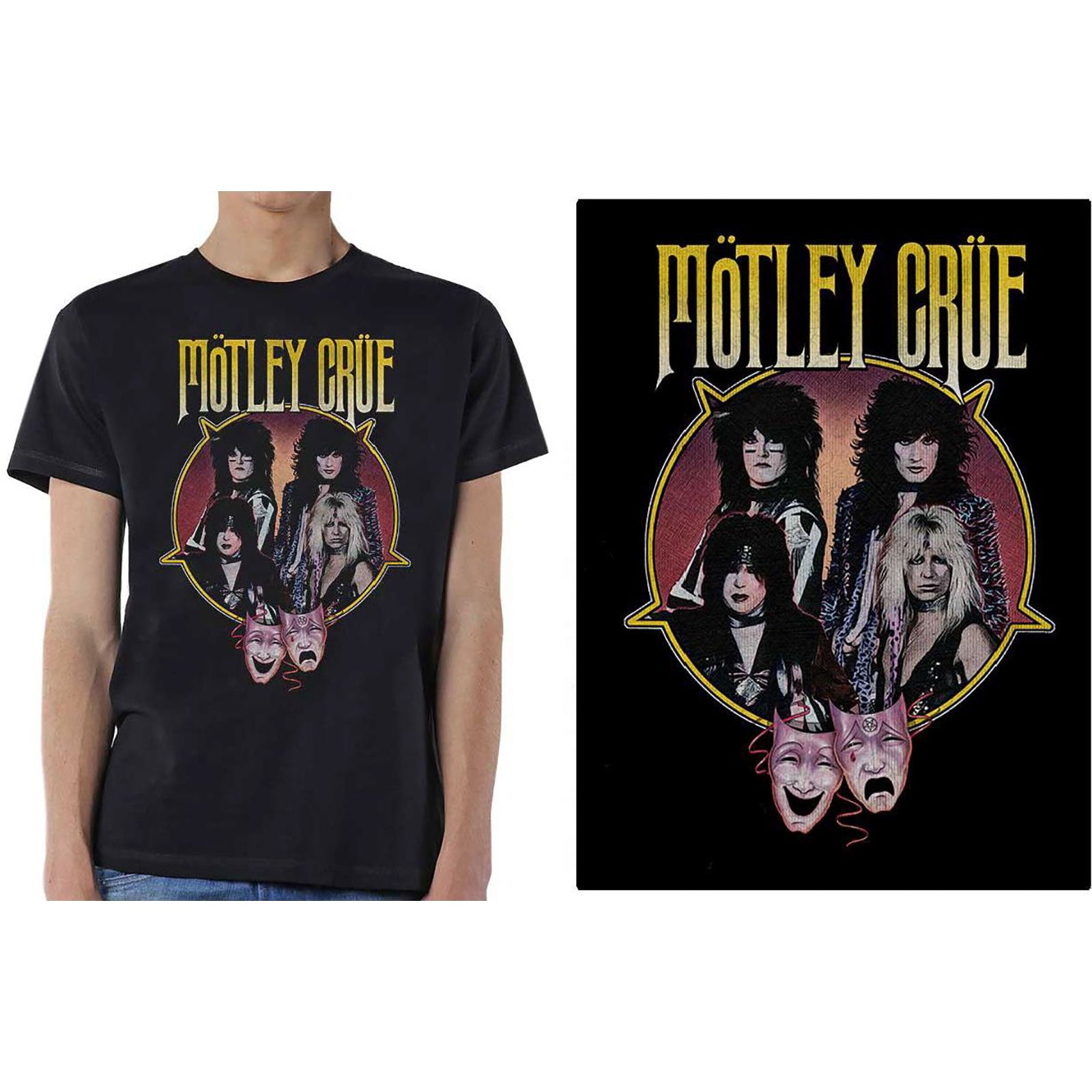 MOTLEY CRUE Attractive T-Shirt, Theatre Pentagram