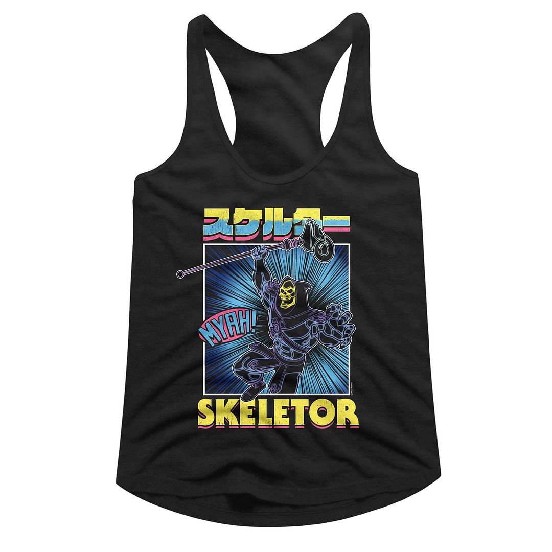 MASTERS OF THE UNIVERSE Slimfit Racerback, Skeletor Burst