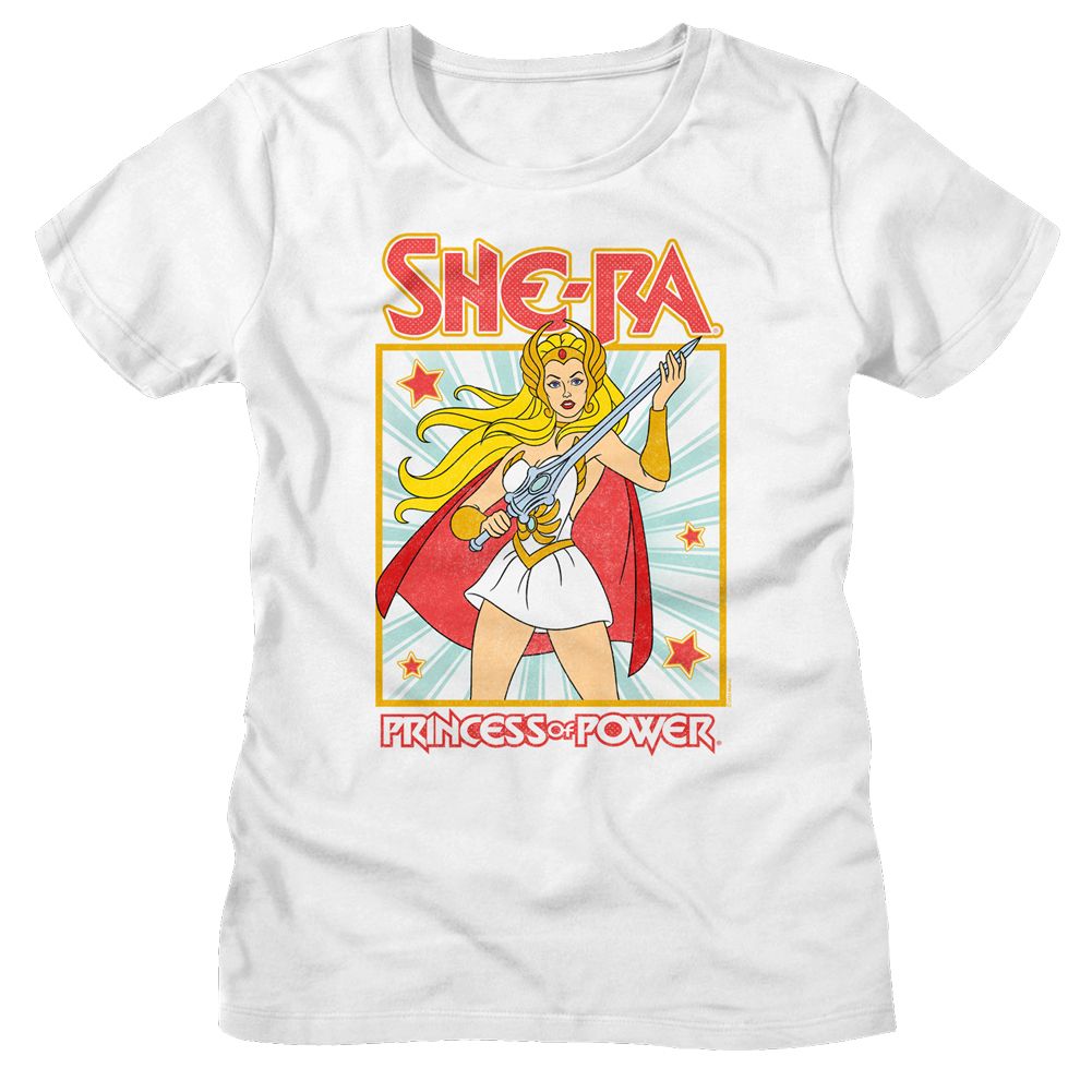 MASTERS OF THE UNIVERSE Eye-Catching T-Shirt, She Ra Square