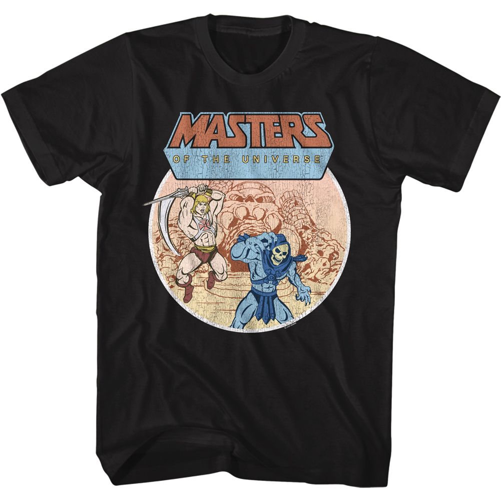 MASTERS OF THE UNIVERSE Famous T-Shirt, He Man And Skeletor Battle